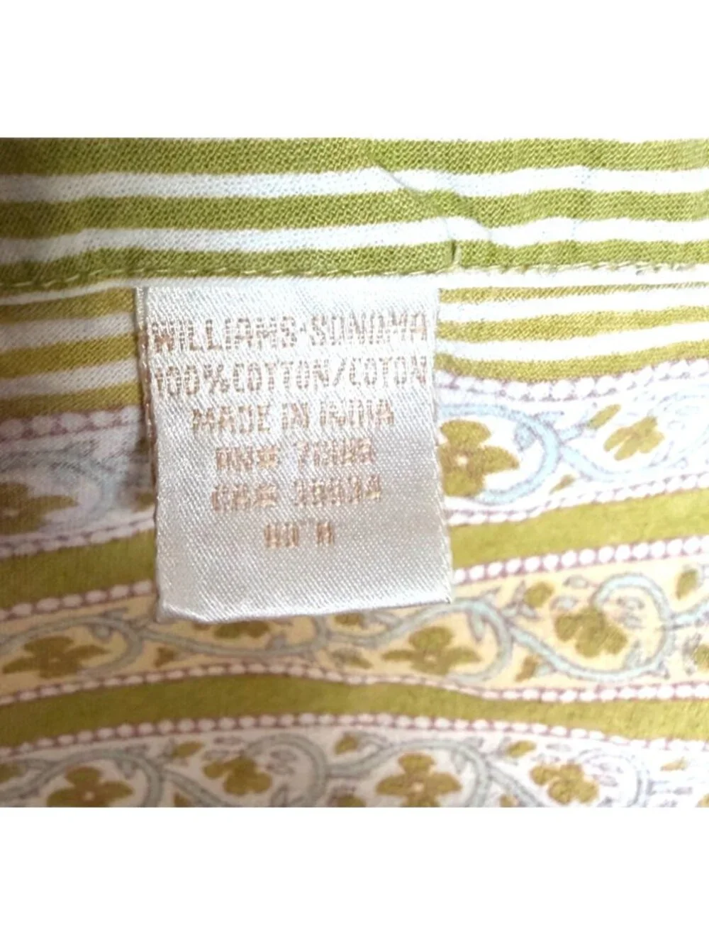 Williams Sonoma 100% cotton